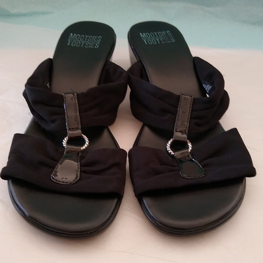 Mootsies Tootsies Black Dress Formal Sandals size 7